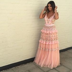 Needle & Thread Pink Floral Gown
